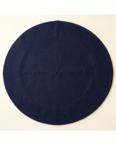 Pine Canyon Round Area Rug - Navy (synthetic illustration; no displayed measurements)