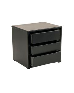 Stone Bend Small-Parts Storage Drawer Cabinet - Black (synthetic illustration; no displayed measurements)
