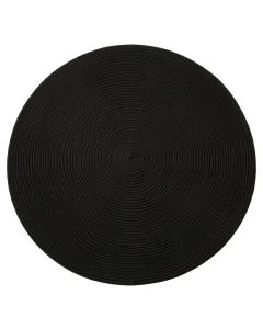 Hill Arc Round Area Rug - Black