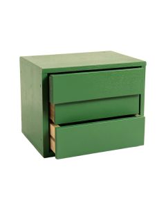 Cedar Bridge Small-Parts Storage Drawer Cabinet - Green (synthetic illustration; no displayed measurements)
