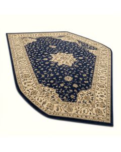 Arteaga Oriental Navy/Beige Area Rug (synthetic illustration; no displayed measurements)
