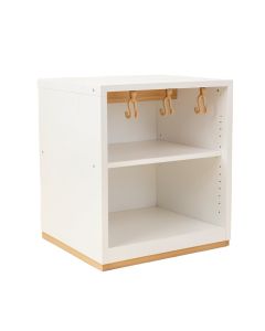 Lake Bend Empty Mug-Storage Cabinet Insert - White (synthetic illustration; no displayed measurements)