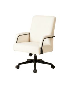 Fashion Casual Lift Chair Office Work Chair Beauty Salon Chair White