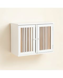 Briar Crest Wall-Mounted Entry Cabinet - White (synthetic illustration; no displayed measurements)