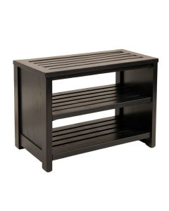 Elm Bridge Shoe Storage Bench - Black