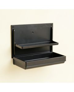 Meadow Canyon Empty Wall-Mounted Tool Organizer Panel - Black (synthetic illustration; no displayed measurements)