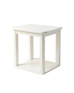 Lake Bridge Compact Balcony Table - White (synthetic illustration; no displayed measurements)