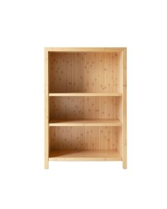 Maple Edge Freestanding Bookcase - Beige (synthetic illustration; no displayed measurements)