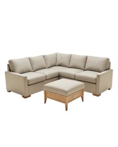 Robesonia 119 '' Wide Reversible Modular Corner Sectional With Ottoman