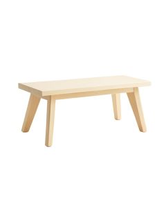 Shore Edge Indoor Bench - Ivory (synthetic illustration; no displayed measurements)