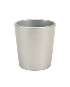 Silver Wave Waste Basket