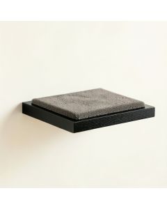 River Crest Wall-Mounted Cat Perch - Black (synthetic illustration; no displayed measurements)