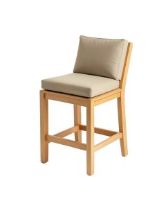 Docklands 30 '' Wood Patio Bar Stool With Cushion