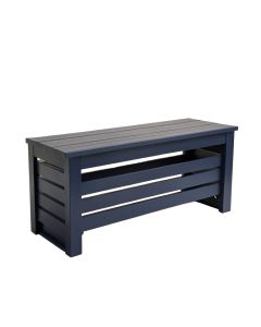 Ridge Brook Narrow Outdoor Storage Bench - Navy (synthetic illustration; no displayed measurements)