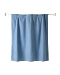 Vale Bluff Shower Curtain Hanging Flat From A Plain Rod - Blue (synthetic illustration; no displayed measurements)