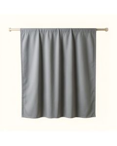 Briar Crest Shower Curtain Hanging Flat From A Plain Rod - Gray (synthetic illustration; no displayed measurements)