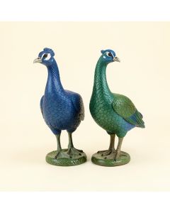 Cadott Peacocks 2 Piece Garden Statue Set (synthetic illustration; no displayed measurements)