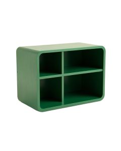 Slate Bend Low Toy Storage Unit - Green (synthetic illustration; no displayed measurements)