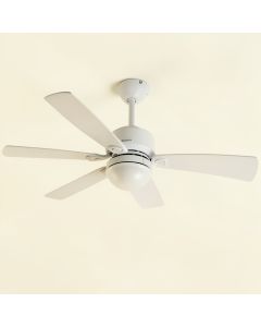 52 '' Mequon 5 Blade Ceiling Fan With Remote , Light Kit Included (synthetic illustration; no displayed measurements)
