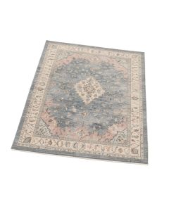 Ramiro Oriental Gray/Blue/Beige/Pink Area Rug