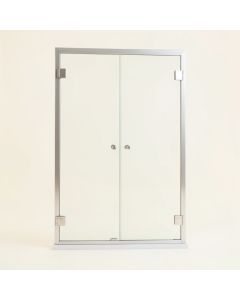 Lese 60 '' X 70.38 '' Bypass Semi-Frameless Shower Door (synthetic illustration; no displayed measurements)