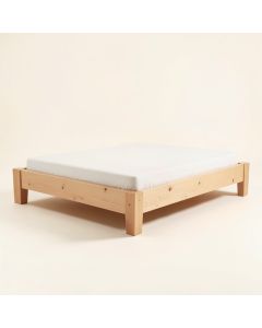 Evie Solid Wood Platform Bed (synthetic illustration; no displayed measurements)