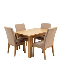 Isabell Extendable Solid Wood Dining Set