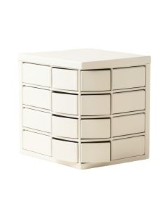 Harbor Branch Small-Parts Storage Drawer Cabinet - White (synthetic illustration; no displayed measurements)
