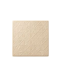 Alder Branch Uninstalled Square Decorative Tile - Beige