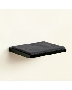 Dune Bend Wall-Mounted Cat Perch - Black (synthetic illustration; no displayed measurements)