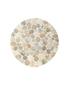 0.75 '' X 0.75 '' Marble Penny Round Mosaic Wall & Floor Tile