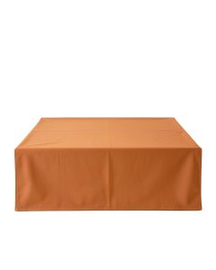 Elm Brook Flat Bed Sheet - Terracotta (synthetic illustration; no displayed measurements)