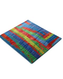 Rainbow Paint Power Loomed Blue/Green/Red Area Rug (synthetic illustration; no displayed measurements)