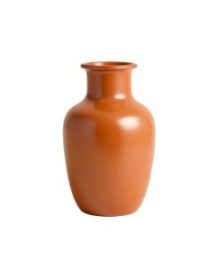 Spruce Branch Empty Decorative Vase - Terracotta (synthetic illustration; no displayed measurements)