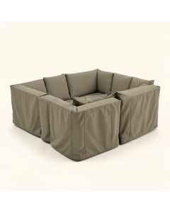 Monterey Water Resistant 12 Piece Patio Sofa Cover Set (synthetic illustration; no displayed measurements)