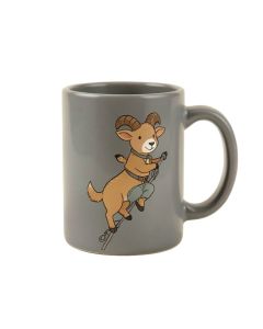 Mccullum Funny Cute Goat Mountain Climbing Or Rock Climbing Cartoon Coffee Mug