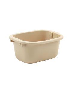 Brook Bend Empty Railing Planter With Integral Brackets - Beige (synthetic illustration; no displayed measurements)
