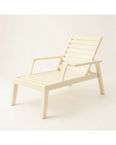 Meadow Bluff Outdoor Lounge Chair - Cream (synthetic illustration; no displayed measurements)