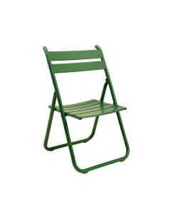 Laurel Crossing Folding Outdoor Chair - Green