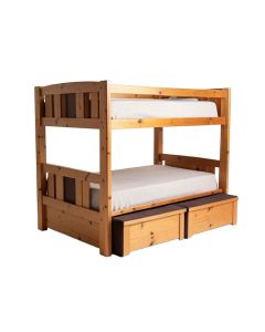 Mission Twin Over Full Bunk Bed With Trundle
