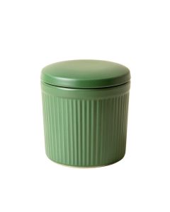 Reed Branch Storage Canister With Lid - Green