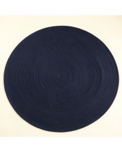 Rowan Arc Round Area Rug - Navy (synthetic illustration; no displayed measurements)