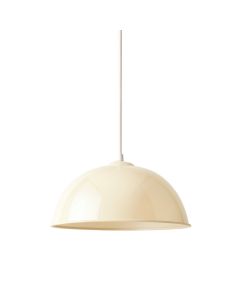 Olive Branch Pendant Light Suspended From One Plain Cable - Cream