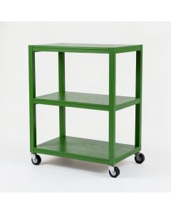 Heath Bluff Empty Rolling Workshop Cart - Green (synthetic illustration; no displayed measurements)