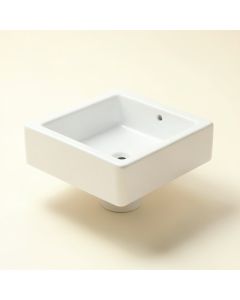 Rectangular Undermount Bathroom Sink With Overflow (synthetic illustration; no displayed measurements)