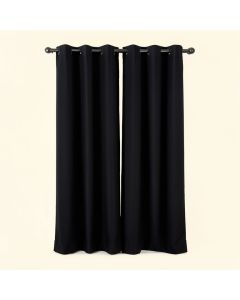 Hanceville Double Layer Solid Color Max Blackout Thermal Grommet Single Curtain Panel (synthetic illustration; no displayed measurements)