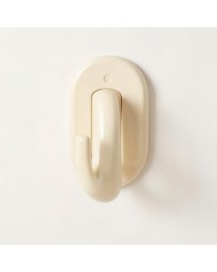 Ash Crest Wall-Mounted Robe Hook - Cream (synthetic illustration; no displayed measurements)