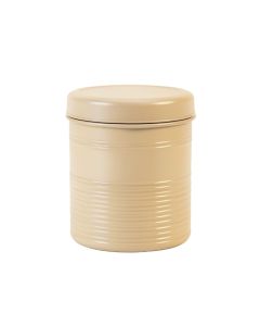 Juniper Branch Storage Canister With Lid - Beige