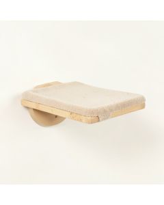 Lake Bend Wall-Mounted Cat Perch - Beige (synthetic illustration; no displayed measurements)