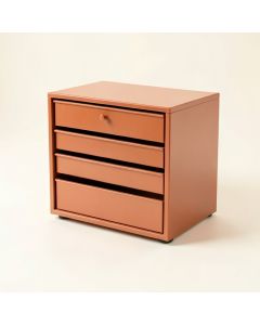 Cedar Bluff Small-Parts Storage Drawer Cabinet - Terracotta (synthetic illustration; no displayed measurements)